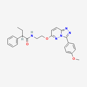 N-(2-((3-(4-methoxyphenyl)-[1,2,4]triazolo[4,3-b]pyridazin-6-yl)oxy)ethyl)-2-phenylbutanamide