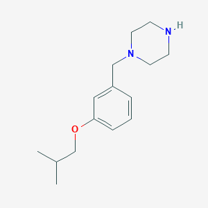 molecular formula C15H24N2O B2670988 1-(3-Isobutoxybenzyl)piperazine CAS No. 523981-42-2