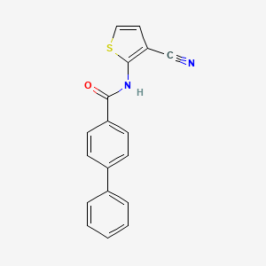 N-(3-cyanothiophen-2-yl)-[1,1'-biphenyl]-4-carboxamide
