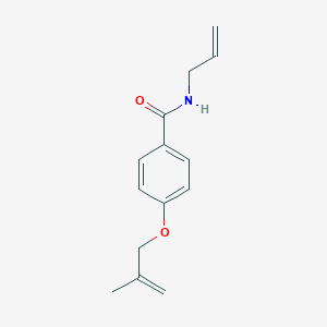 molecular formula C14H17NO2 B267103 N-allyl-4-[(2-methyl-2-propenyl)oxy]benzamide 