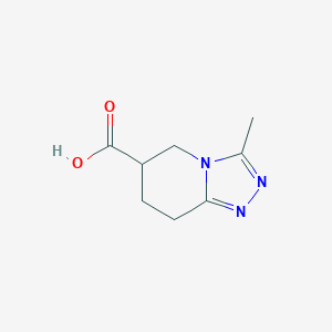 3-methyl-5H,6H,7H,8H-[1,2,4]triazolo[4,3-a]pyridine-6-carboxylic acid