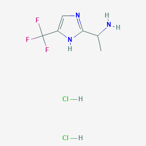 1-(5-(Trifluoromethyl)-1H-imidazol-2-yl)ethan-1-amine dihydrochloride