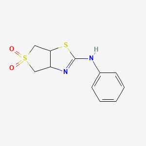 N-phenyl-3a,4,6,6a-tetrahydrothieno[3,4-d][1,3]thiazol-2-amine 5,5-dioxide