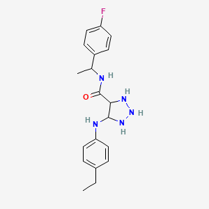 5-(4-ethylanilino)-N-[1-(4-fluorophenyl)ethyl]triazolidine-4-carboxamide