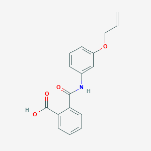 molecular formula C17H15NO4 B267105 2-{[3-(Allyloxy)anilino]carbonyl}benzoic acid 