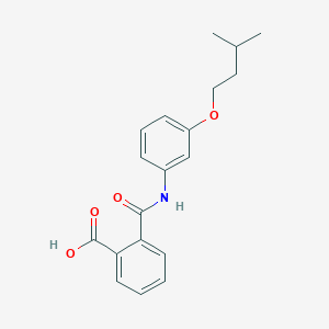 molecular formula C19H21NO4 B267106 2-{[3-(Isopentyloxy)anilino]carbonyl}benzoic acid 
