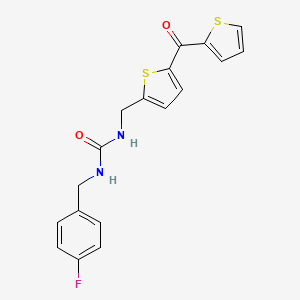 1-(4-Fluorobenzyl)-3-((5-(thiophene-2-carbonyl)thiophen-2-yl)methyl)urea
