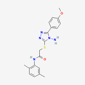 2-((4-amino-5-(4-methoxyphenyl)-4H-1,2,4-triazol-3-yl)thio)-N-(2,5-dimethylphenyl)acetamide