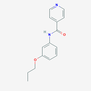 molecular formula C15H16N2O2 B267108 N-(3-propoxyphenyl)isonicotinamide 