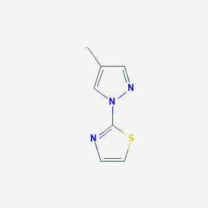2-(4-Methylpyrazol-1-yl)-1,3-thiazole