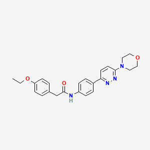2-(4-ethoxyphenyl)-N-(4-(6-morpholinopyridazin-3-yl)phenyl)acetamide
