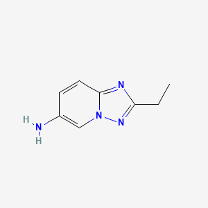 molecular formula C8H10N4 B2671094 2-Ethyl-[1,2,4]triazolo[1,5-a]pyridin-6-amine CAS No. 1501799-47-8