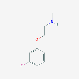 molecular formula C9H12FNO B2671117 [2-(3-Fluorophenoxy)ethyl](methyl)amine CAS No. 883540-41-8