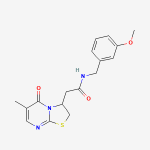 N-(3-methoxybenzyl)-2-(6-methyl-5-oxo-3,5-dihydro-2H-thiazolo[3,2-a]pyrimidin-3-yl)acetamide