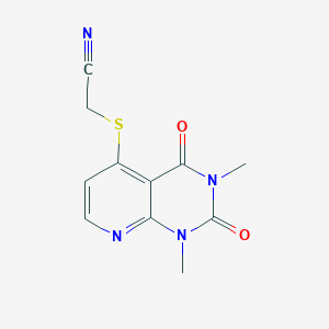 2-(1,3-Dimethyl-2,4-dioxopyrido[2,3-d]pyrimidin-5-yl)sulfanylacetonitrile