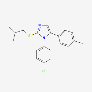 1-(4-chlorophenyl)-2-(isobutylthio)-5-(p-tolyl)-1H-imidazole