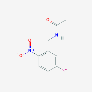 molecular formula C9H9FN2O3 B2671138 N-[(5-Fluoro-2-nitrophenyl)methyl]acetamide CAS No. 2140316-94-3