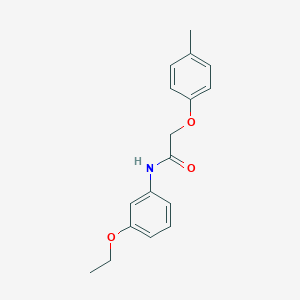 molecular formula C17H19NO3 B267114 N-(3-ethoxyphenyl)-2-(4-methylphenoxy)acetamide 