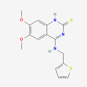 6,7-dimethoxy-4-(thiophen-2-ylmethylamino)-1H-quinazoline-2-thione