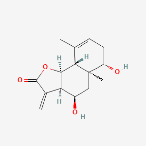 (3aR,4R,5aS,6S,9aR,9bS)-4,6-dihydroxy-5a,9-dimethyl-3-methylidene-4,5,6,7,9a,9b-hexahydro-3aH-benzo[g][1]benzofuran-2-one