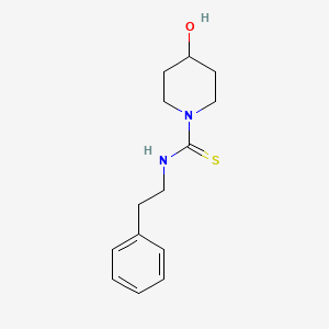 4-hydroxy-N-(2-phenylethyl)piperidine-1-carbothioamide