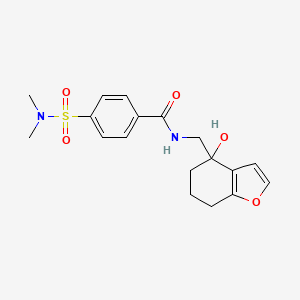 4-(N,N-dimethylsulfamoyl)-N-((4-hydroxy-4,5,6,7-tetrahydrobenzofuran-4-yl)methyl)benzamide