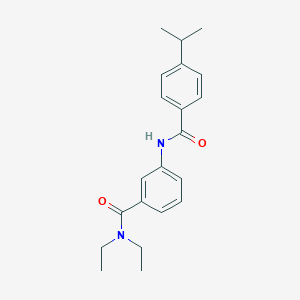 molecular formula C21H26N2O2 B267116 N,N-diethyl-3-[(4-isopropylbenzoyl)amino]benzamide 