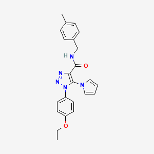 1-(4-ethoxyphenyl)-N-[(4-methylphenyl)methyl]-5-(1H-pyrrol-1-yl)-1H-1,2,3-triazole-4-carboxamide