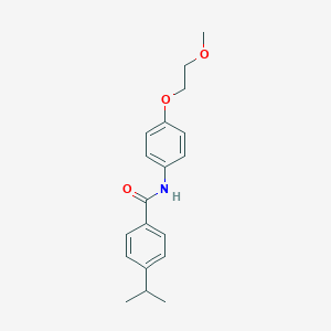 molecular formula C19H23NO3 B267117 4-isopropyl-N-[4-(2-methoxyethoxy)phenyl]benzamide 