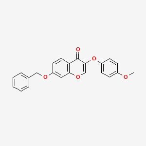 molecular formula C23H18O5 B2671173 7-(benzyloxy)-3-(4-methoxyphenoxy)-4H-chromen-4-one CAS No. 302951-14-0