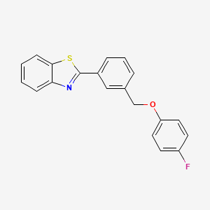 2-{3-[(4-Fluorophenoxy)methyl]phenyl}-1,3-benzothiazole