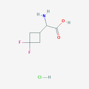 2-Amino-2-(3,3-difluorocyclobutyl)acetic acid;hydrochloride