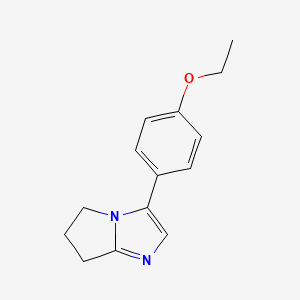 molecular formula C14H16N2O B2671197 3-(4-ethoxyphenyl)-6,7-dihydro-5H-pyrrolo[1,2-a]imidazole CAS No. 300695-12-9