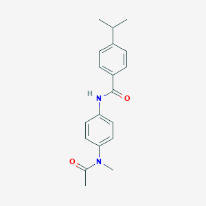 molecular formula C19H22N2O2 B267120 N-{4-[acetyl(methyl)amino]phenyl}-4-isopropylbenzamide 