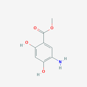 molecular formula C8H9NO4 B2671201 Methyl 5-amino-2,4-dihydroxy-benzoate CAS No. 1435323-67-3