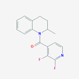 molecular formula C16H14F2N2O B2671208 1-(2,3-Difluoropyridine-4-carbonyl)-2-methyl-1,2,3,4-tetrahydroquinoline CAS No. 1808537-12-3