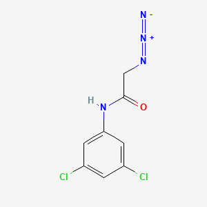 molecular formula C8H6Cl2N4O B2671212 2-Azido-N-(3,5-dichlorophenyl)acetamide CAS No. 1484543-28-3
