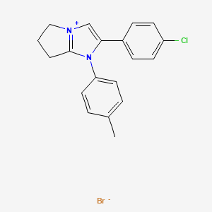 2-(4-chlorophenyl)-1-(p-tolyl)-6,7-dihydro-5H-pyrrolo[1,2-a]imidazol-1-ium bromide