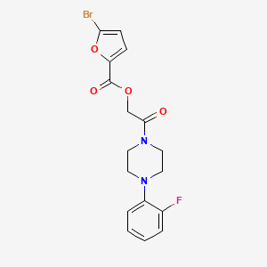 [2-[4-(2-Fluorophenyl)piperazin-1-yl]-2-oxoethyl] 5-bromofuran-2-carboxylate