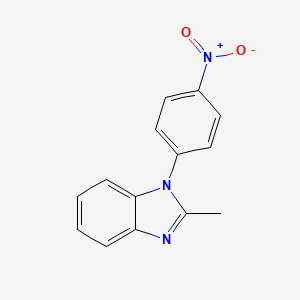 molecular formula C14H11N3O2 B2671229 2-Methyl-1-(4-nitrophenyl)benzimidazole CAS No. 77246-15-2