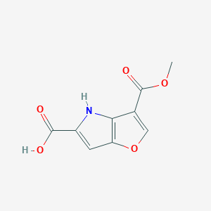 molecular formula C9H7NO5 B2671249 3-(甲氧羰基)-4H-呋喃[3,2-b]吡咯-5-羧酸 CAS No. 2241140-41-8