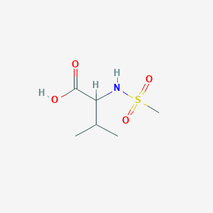 molecular formula C6H13NO4S B2671250 2-Methanesulfonamido-3-methylbutanoic acid CAS No. 189945-99-1; 97482-31-0