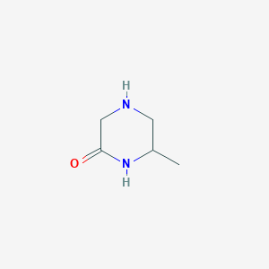 molecular formula C5H10N2O B2671257 6-甲基哌嗪-2-酮 CAS No. 59701-83-6