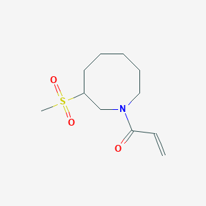 molecular formula C11H19NO3S B2671266 1-(3-Methylsulfonylazocan-1-yl)prop-2-en-1-one CAS No. 2361640-48-2