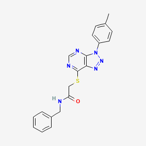 N-benzyl-2-((3-(p-tolyl)-3H-[1,2,3]triazolo[4,5-d]pyrimidin-7-yl)thio)acetamide