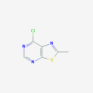 molecular formula C6H4ClN3S B2671302 7-Chloro-2-methylthiazolo[5,4-d]pyrimidine CAS No. 116056-21-4