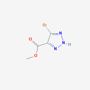 molecular formula C4H4BrN3O2 B2671307 Methyl 5-Bromo-1H-1,2,3-triazole-4-carboxylate CAS No. 1427475-25-9