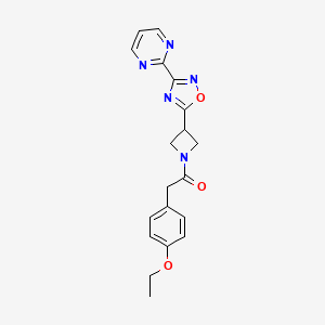 2-(4-Ethoxyphenyl)-1-(3-(3-(pyrimidin-2-yl)-1,2,4-oxadiazol-5-yl)azetidin-1-yl)ethanone