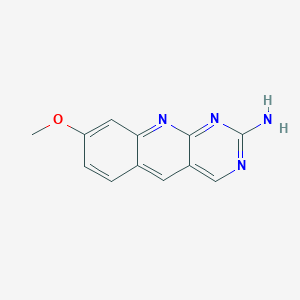 molecular formula C12H10N4O B2671331 8-Methoxypyrimido[4,5-b]quinolin-2-amine CAS No. 1098340-26-1