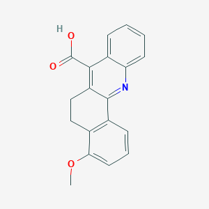 molecular formula C19H15NO3 B2671345 4-甲氧基-5,6-二氢苯并[c]吖啶-7-羧酸 CAS No. 728012-69-9